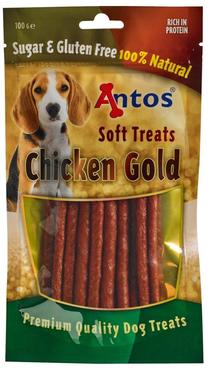 Skanėstas šunims Antos Soft Treats Chicken Gold, vištiena, 0.1 kg