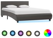 Кровать полтора места VLX Bed Frame, 120 x 200 cm, серый цв., без матраса, с решеткой