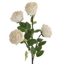 Dirbtinė gėlė, rožė Flore 745, kreminė sp., 70 cm x 10 cm