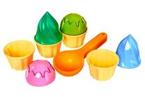 Набор игрушек для песочницы Lean Toys Ice Cream, многоцветный, 9 шт.