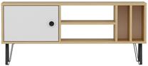ТВ стол Kalune Design Arven, дубовый цв./белый цв., 25 см x 120 см x 51.6 см