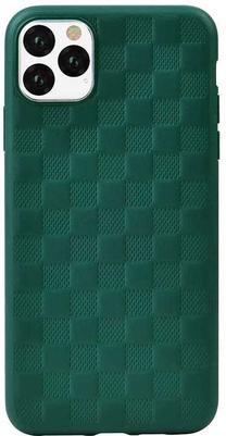 Чехол для телефона Devia Woven2 Pattern Design Soft, зеленый цв., Apple