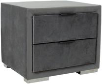 Naktinis staliukas Home4you Levanter 28892, pilkas, 50 cm x 40.5 cm x 42 cm