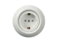 Kištukinis lizdas Schneider Electric Renova WDE006876, su įžeminimu, IP20, balta sp.