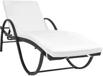 Lauko gultas VLX Sun Lounger 42884, juoda sp.