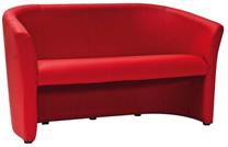Sofa TM 3, raudona sp., 160 x 60 cm x 76 cm