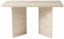 Valgomojo stalas Kalune Design Vera 923, travertine sp., 140 cm x 80 cm x 77 cm
