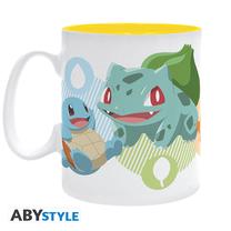 Krūzīte ABYstyle POKEMON - Mug (460 ml) Pikachu, Bulbasaur, Charmander & Squirtle, daudzkrāsaina, 460 ml
