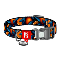 Ошейник для собак Waudog Orange QR, многоцветный, 250 - 350 мм x 15 мм, S
