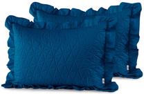 Pagalvės užvalkalas AmeliaHome Tilia, tamsiai mėlyna, 70 cm x 50 cm
