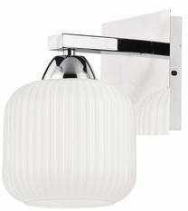 Lampa sienas Candellux Lighting Cromado 21-49544, E27, 1 x 60 W, balta krās. / sudraba krās.