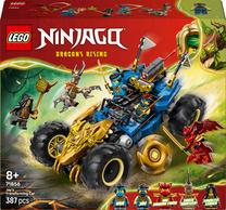 Konstruktorius LEGO® NINJAGO® Jay transformuojamas automobilis 71856, 387 vnt.