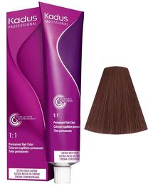 Matu krāsa Kadus Professional Permanent Color, medium brunette intense brown krās., 4/77, 60 ml