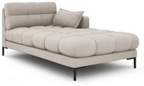 Sofa Micadoni Home Mamaia Chaise Longue, smėlio sp., dešininė, 185 x 105 cm x 75 cm