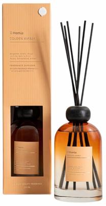 Namų kvapas, kvapiosios lazdelės Homla Veluma Golden Amber, 500 ml Oranžinė sp.