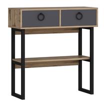 Konsoles galds Kalune Design Valeri, antracīta krās./brūna krās., 90 cm x 35.3 cm x 90 cm