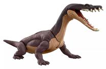 Rotaļlietu figūriņa Mattel Jurassic World Dinosaur Dangerous Nothosaurus HLN49/HLN53, 7.5 cm, brūna krās.