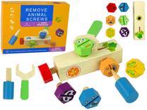 Развивающая игра Lean Toys Remove Animal Screws, многоцветный