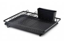Indų džiovykla Cookini By Mondex Basic Kitchen, 33 cm x 44 cm x 10 cm, plastikas/metalas, juoda sp.