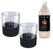 Svece TenderFlame, 7 h, 2 gab., melna krās.