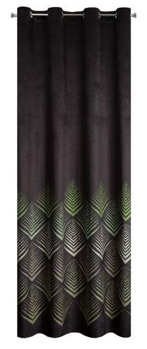 Naktinė užuolaida ZKIX-03, juoda sp./žalia sp., 140 cm x 250 cm