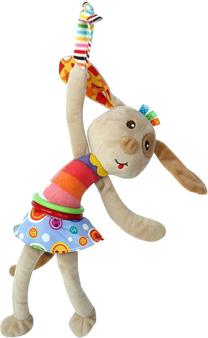 Развивающая игрушка для младенца, собака Lorelli Vibrating Toys, 30 см, многоцветный