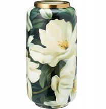 Vaza Home Styling Collection Badu, 30 cm, aukso sp./balta sp./žalia sp.
