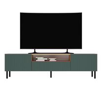TV galds RTV Kama, ozola krās./melns krās./zaļa krās., 40 cm x 160 cm x 43 cm