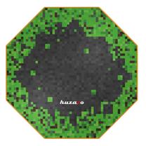 Paklājs Huzaro FloorMat 4.0 Pixel, melna krās./zaļa krās.