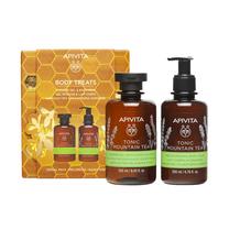 Kūno priežiūros rinkinys Apivita Tonic Mountain Tea Body, 450 ml