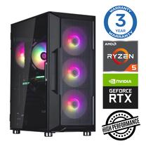 Stacionārs dators Intop RM67435NS AMD Ryzen 5 3600, DDR4 32 GB, SSD+HDD 500 GB 2 TB, Nvidia GeForce RTX3050 6 GB GDDR6