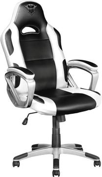Spēļu krēsls Trust GXT 705 Ryon, balta krās./melna krās.