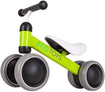Balansinis dviratis EcoToys Practice JM-118 GREEN, juoda sp./žalia sp./pilka sp.