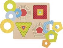 Lavinimo žaislas Goki Geometric Puzzle, 1.5 cm, įvairių spalvų