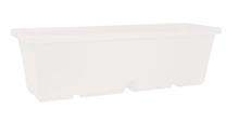 Gėlių vazonas Domoletti TBTISB60-110, plastikinis, 60 cm x 17 cm, Ø 60 cm, balta sp.
