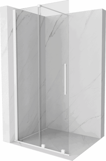 Dušo sienelė Mexen Walk-In Velar, 120 cm x 200 cm, balta sp./grūdintas