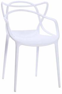 Lauko kėdė ModernHome Belluno, balta sp., 43 cm x 52 cm x 83 cm