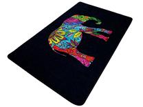 Vonios grindų kilimėlis Foutastic Olifant, juoda sp., 100 cm x 80 cm