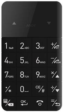 Telefons ar pogām Elari CardPhone, melns krās.