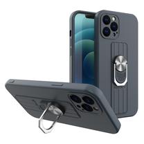 Telefona vāciņš Hurtel Ring Case, zilimelns krās., Apple