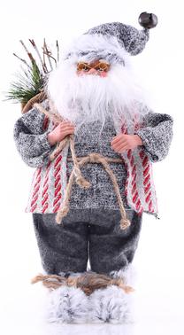 Kalėdinė dekoracija DecoKing Santa Claus, 19 cm, pilka sp.