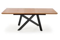 Stalas išskleidžiamas Capital 2, ąžuolo sp./juoda sp., 160 - 200 cm x 90 cm x 76 cm
