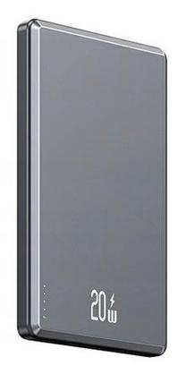 Lādētājs-akumulators (Power bank) Usams, 5000 mAh, 20 W, pelēka krās.