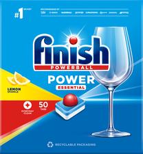 Nõudepesumasina tabletid Finish Power Essential, 50 tk