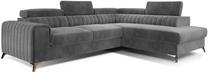 Kampinė sofa Laurence Paros 06, tamsiai pilka sp., dešininė, 205 x 278 cm x 92 cm