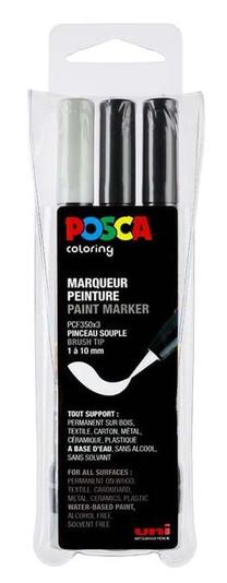 Teksto žymeklis Posca PCF-350, įvairių spalvų, 3 vnt.