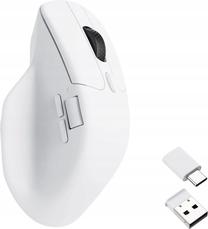 Belaidė žaidimų pelė Keychron M6 Wireless M6-A3, bluetooth / usb / 2.4ghz, balta sp.
