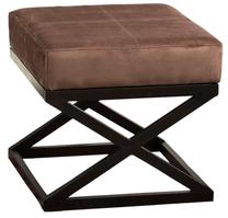 Pufas Hanah Home Imle 591GRC1139, ruda sp., 44 cm x 46 cm x 46 cm