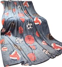 Pledas KDQ-11, oranžinis/pilkas, 150 cm x 200 cm