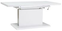 Stalas išskleidžiamas, baltas, 120 - 200 cm x 70 cm x 55 - 74 cm